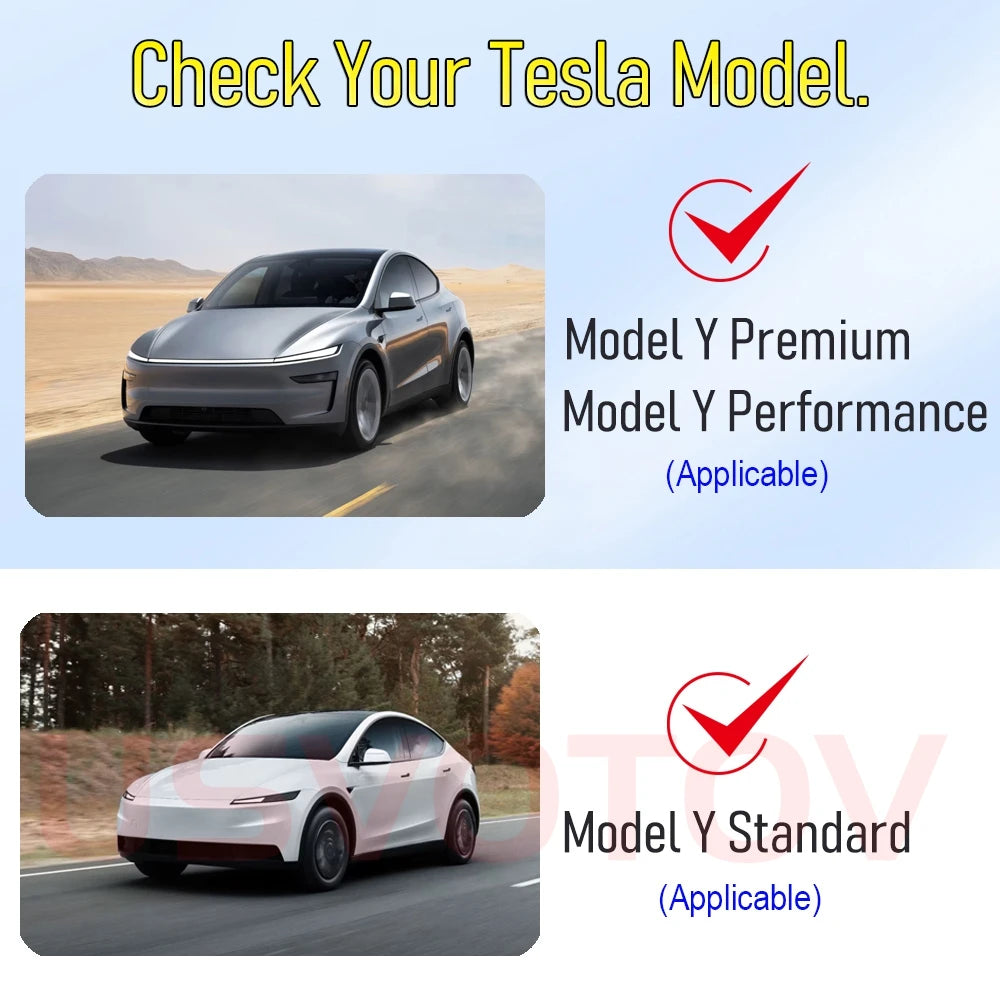 Suede Dashboard Cover Dash Mat for Tesla Model Y Juniper 2025-2026