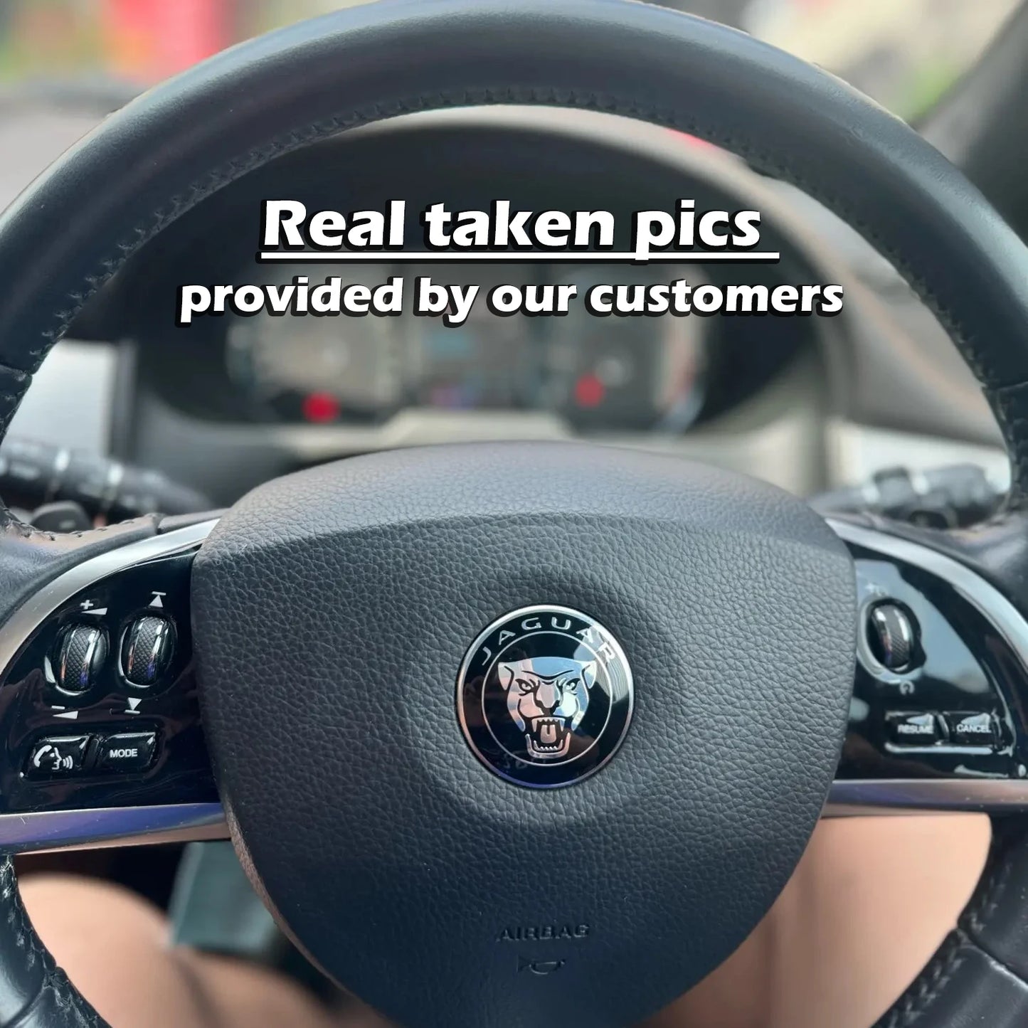 Steering Wheel Button Repair Stickers for Jaguar XF 2014–2015