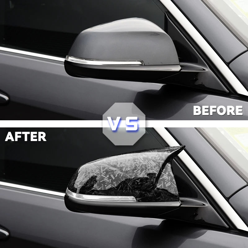 Gloss Black Side Mirror Cover Caps for BMW 1 2 3 4 Series F20 F30 F31 2014–2019