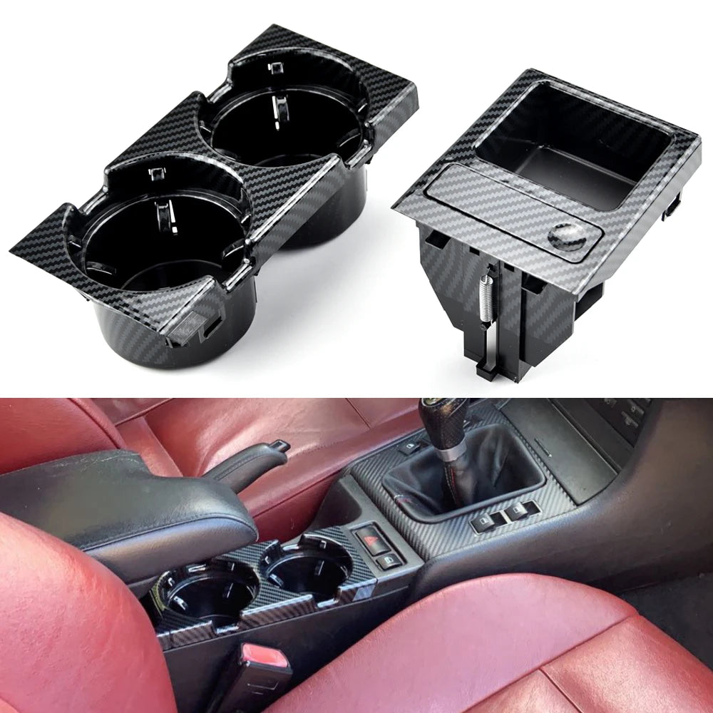 Front Center Console Storage Box Cup Coin Holder for BMW 3 Series E46 1998-2006