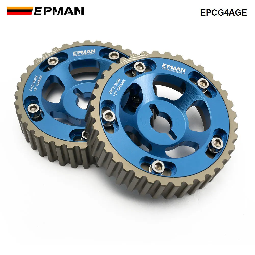 Blox 2PCS Adjustable Cam Gear Pulley Set for Toyota 4AGE 16V 1984-1989