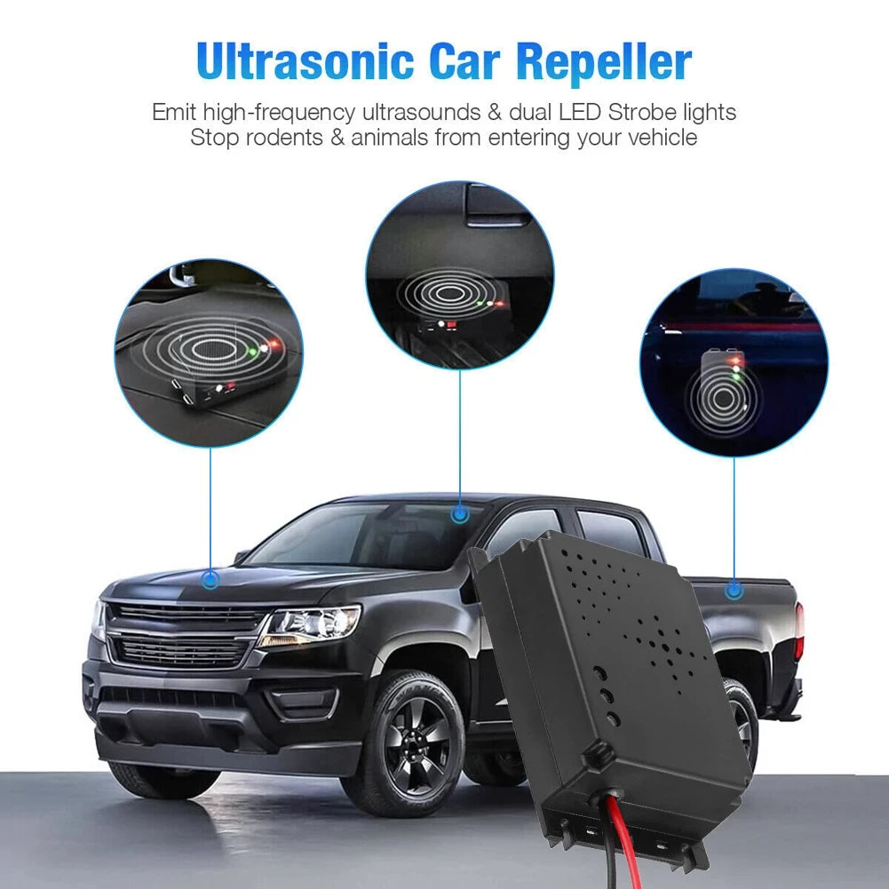 Ultrasonic Car Rodent Repellent Electronic Pest Control Device Vehicle