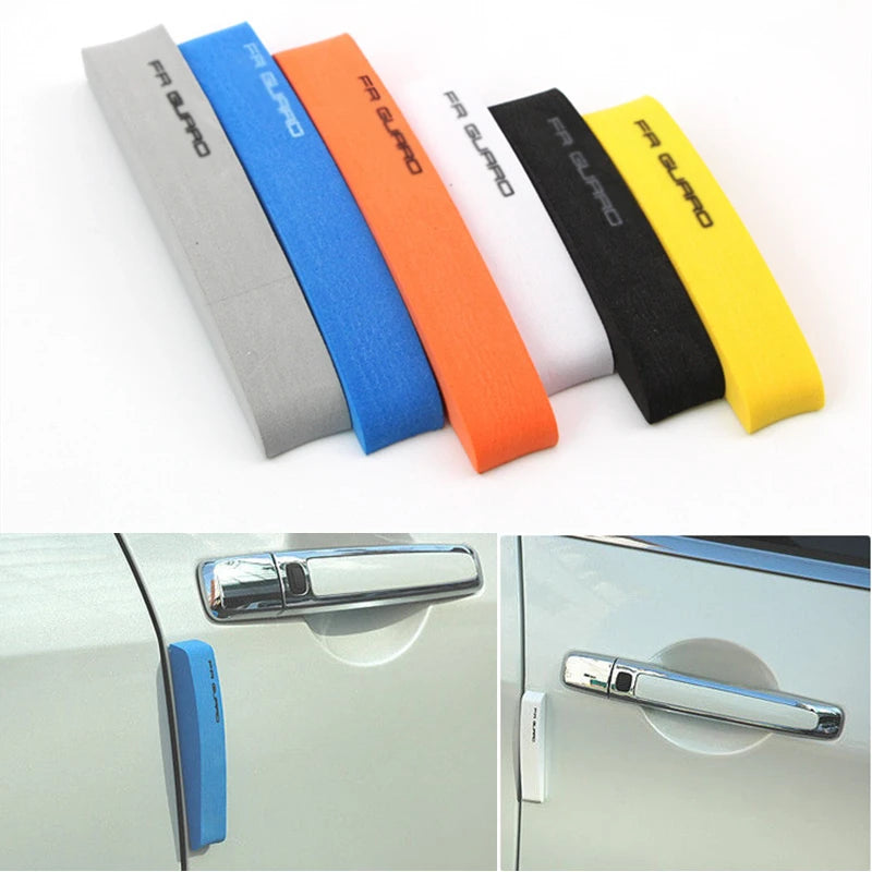 4Pcs Universal Car Door Edge Protector Guard Strip Rubber Scratch Trim