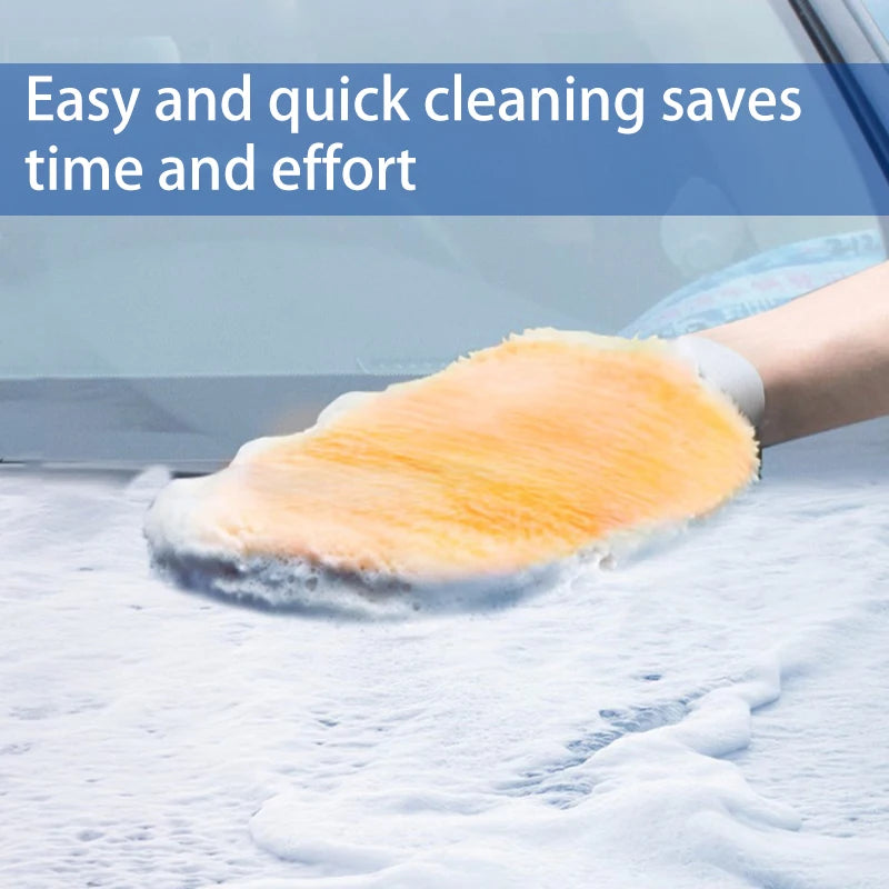 SEAMETAL Car Wash Glove Double Sided Plush Microfiber Soft Cleaning Mitt