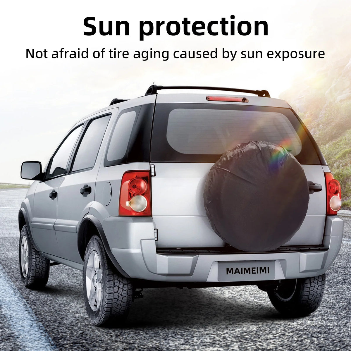 1/2/4PCS Car Spare Tire Cover Polyester Wheel Protector Dustproof Tire Bag