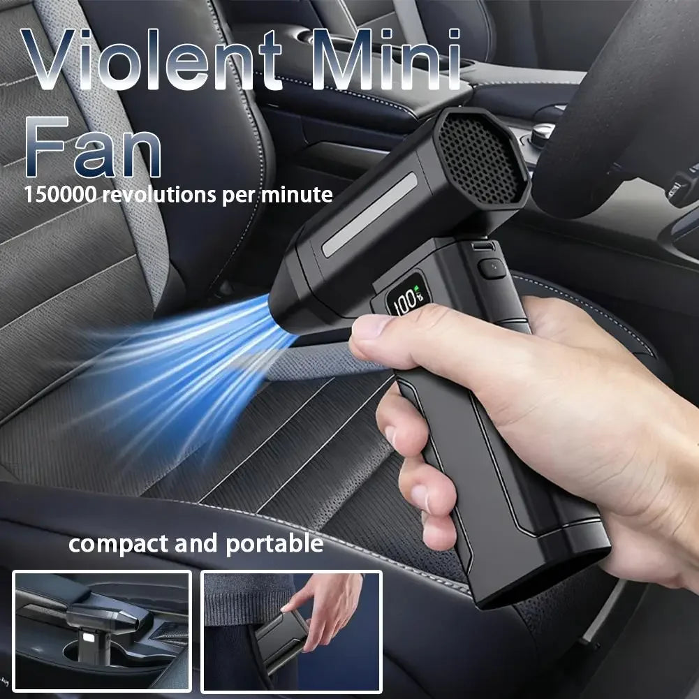 X8 Turbo Jet Fan Brushless Blower 150000RPM Cordless Air Duster Vacuum