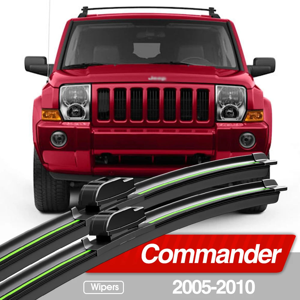 2PCS Front Windshield Wiper Blades for Jeep Commander 2005–2010