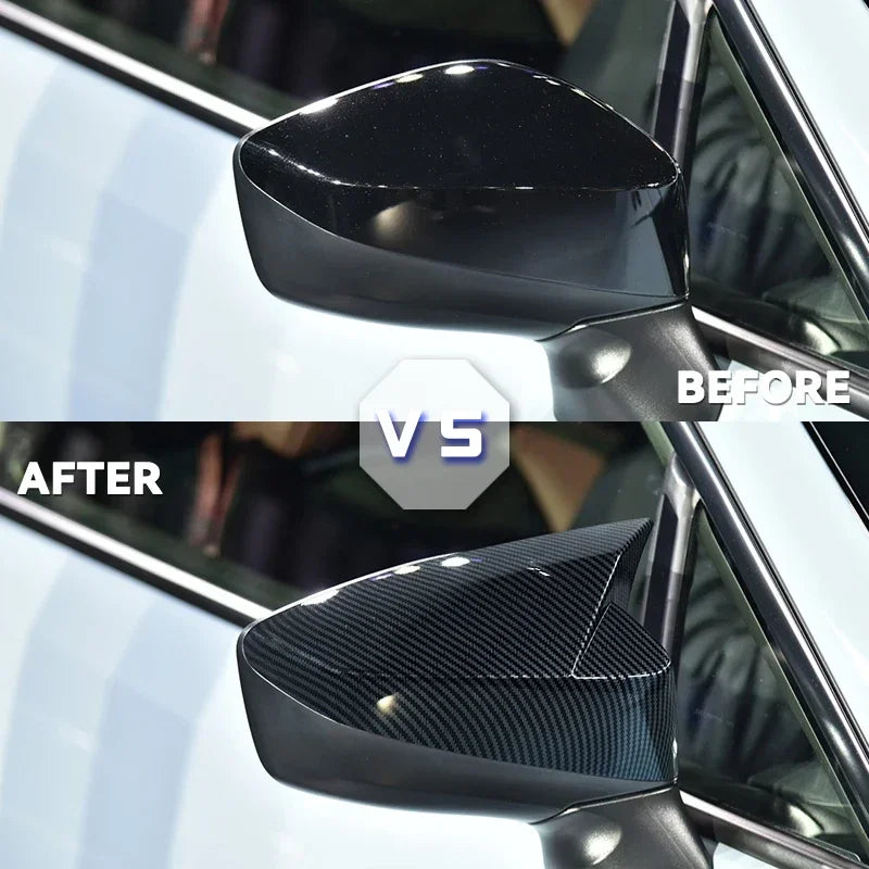 Carbon Fiber Look Side Mirror Cover Caps for Toyota GT86 & Subaru BRZ 2012–2020