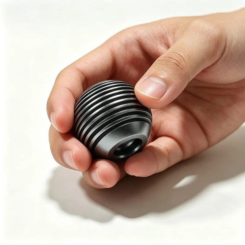 Aluminum Alloy Gear Shift Knob Ribbed Spherical Manual Shifter 3 Adapters