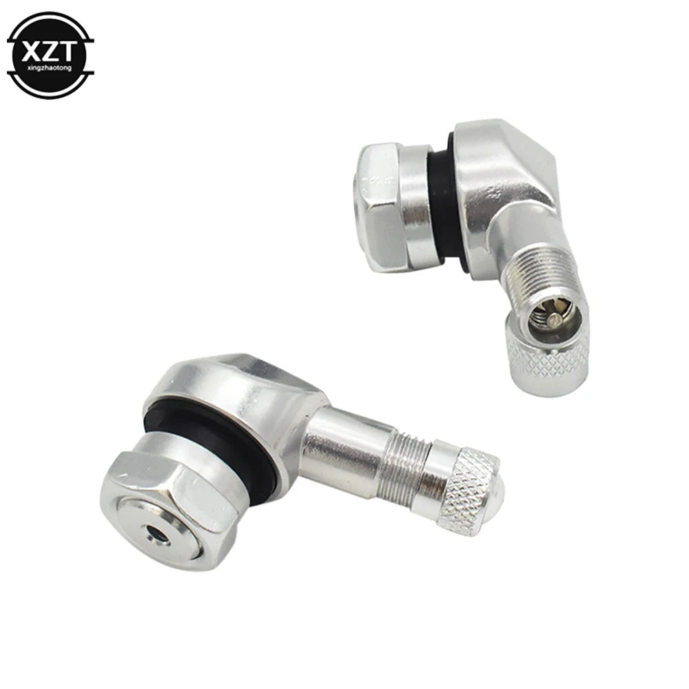 90° Aluminum Motorcycle Tubeless Tire Valve Stem 1PC Angled Rim Valve