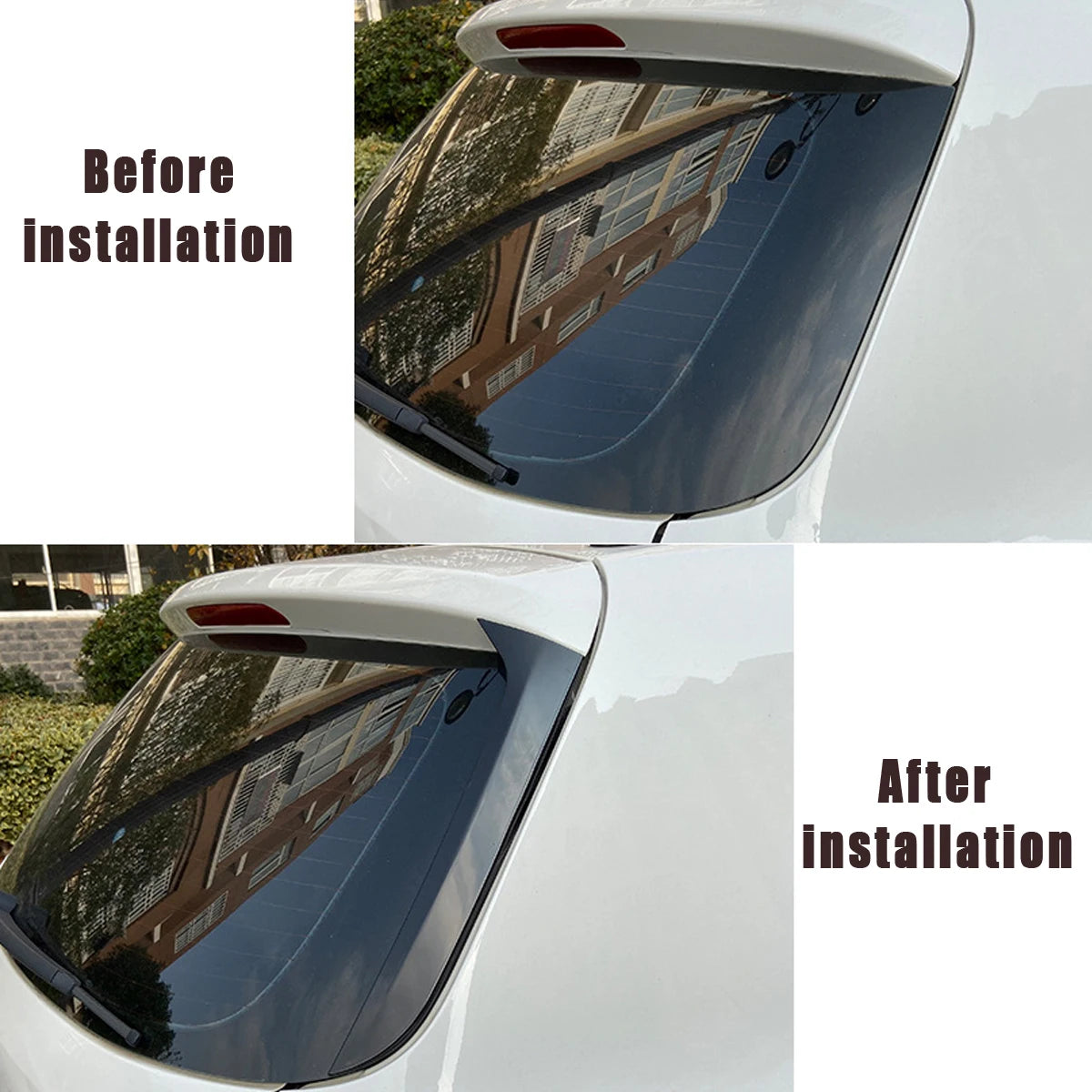 Rear Side Window Spoiler Canard Trim for Volkswagen Tiguan MK1 2007–2016