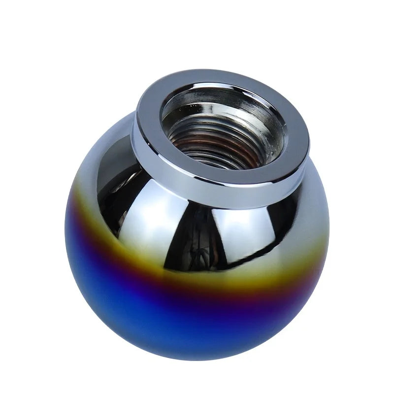 Blue Titanium Style Aluminum Gear Shift Knob and Rod Universal Manual Shifter
