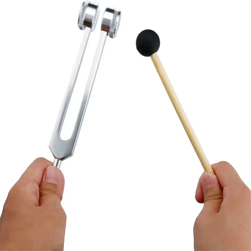 128Hz Weighted Tuning Fork Set Bio Acoustic Sound Therapy Vibration Tool