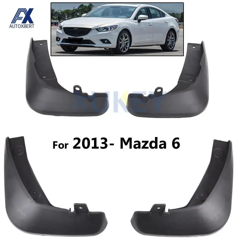 Front & Rear Mud Flaps Splash Guards for Mazda 6 GJ / Atenza 2013–2019