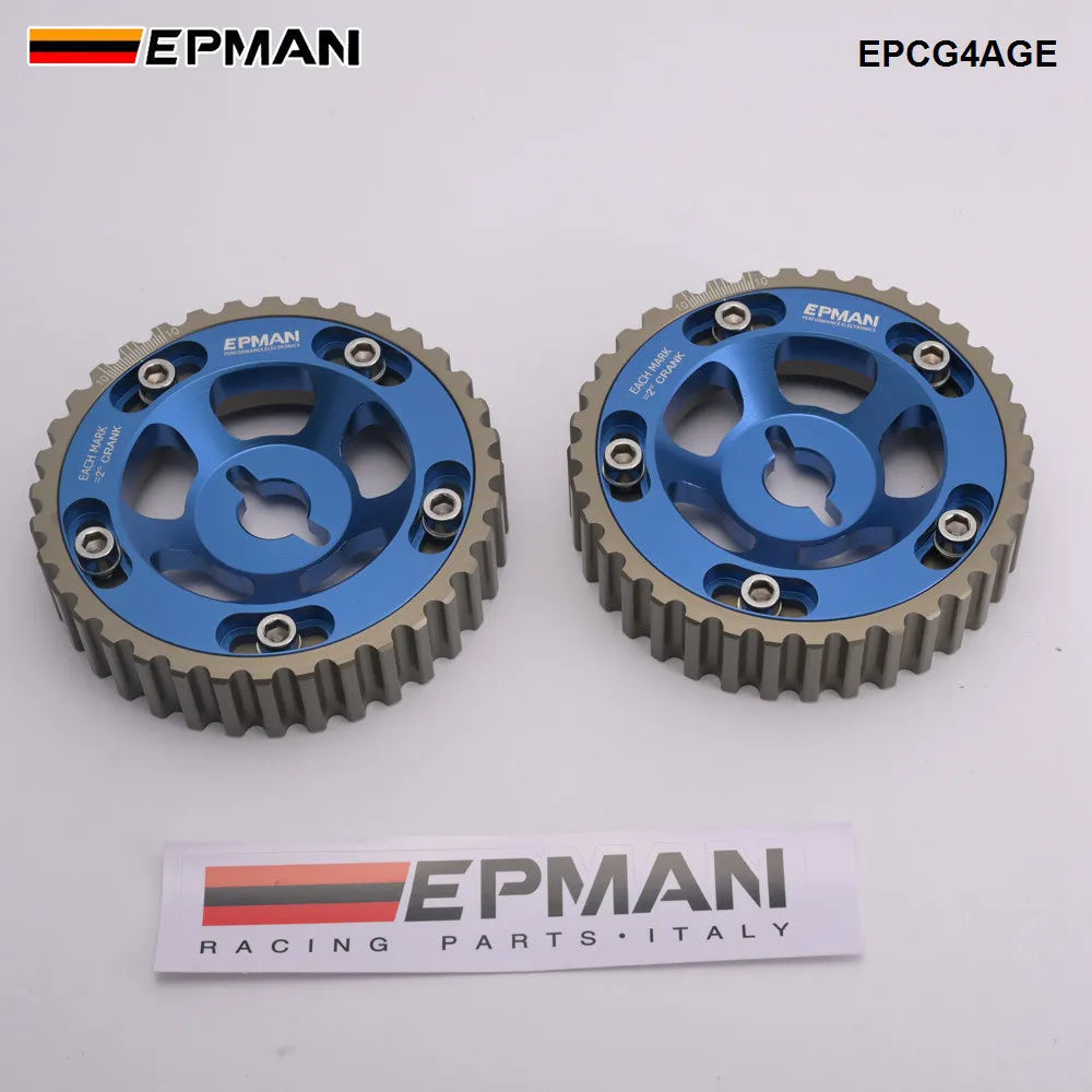 Blox 2PCS Adjustable Cam Gear Pulley Set for Toyota 4AGE 16V 1984-1989