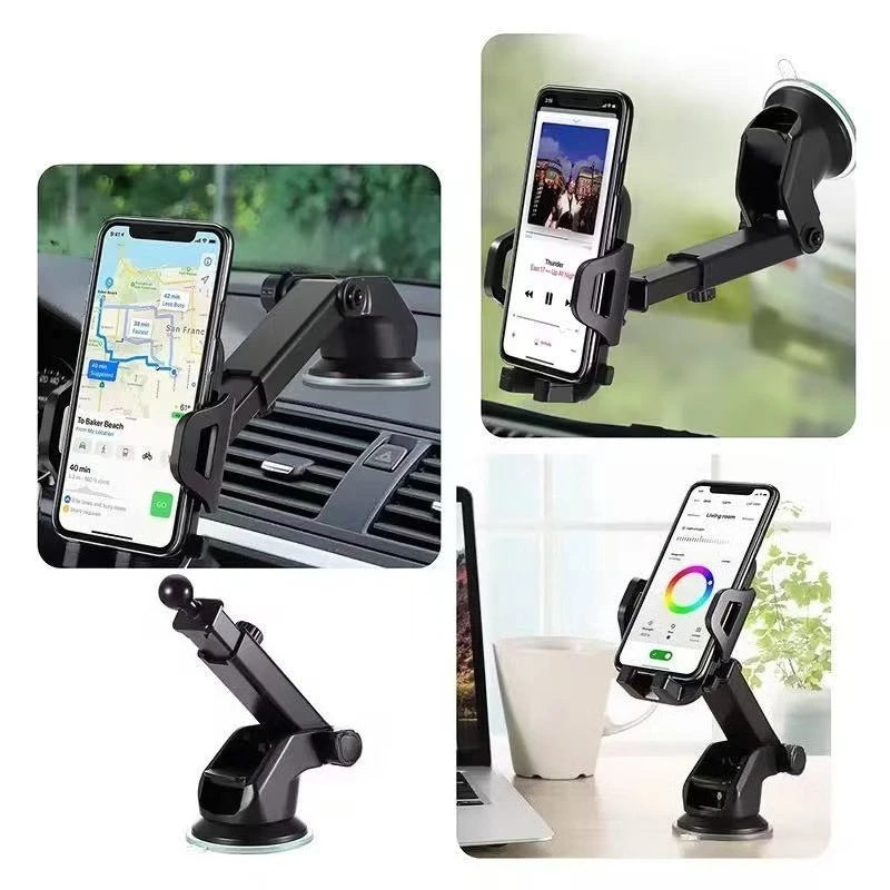 Universal Car Phone Holder Suction Cup Mount Stand iPhone Samsung Xiaomi