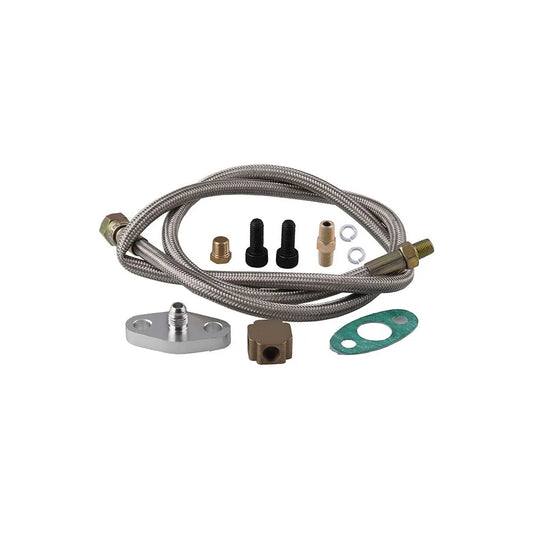 36 Inch Turbo Oil Feed Line Kit Fittings for T3 T4 T25 T28 Turbocharger