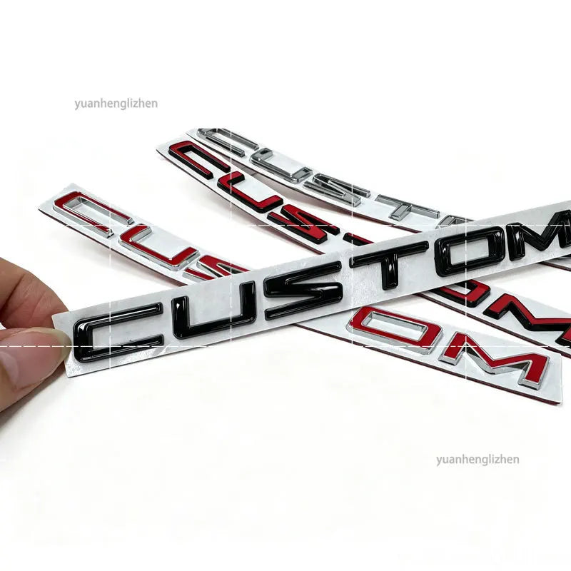 3D Metal Alloy Transit Custom Badge Emblem Sticker for Ford Van Camper Trunk