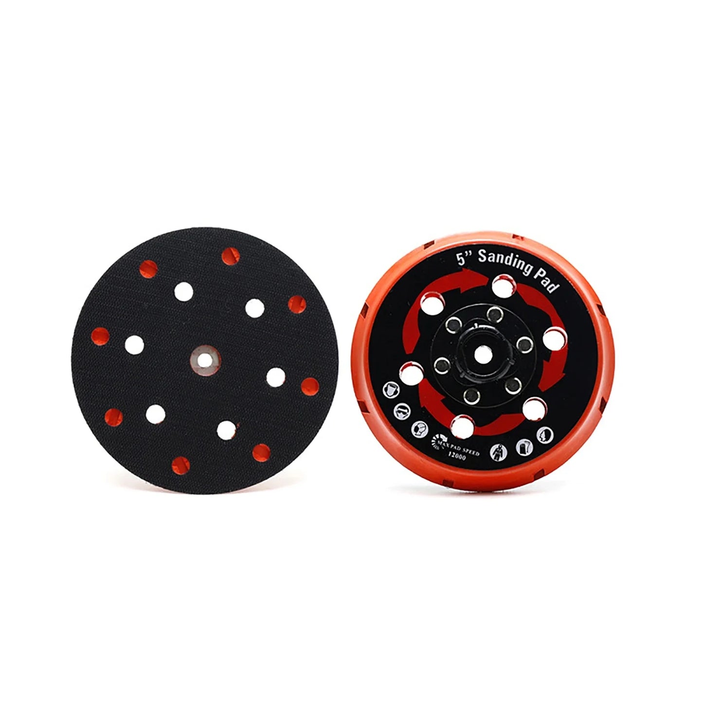 125/150mm 6 Hole DA Polisher Backing Plate Self Adhesive Sanding Pad
