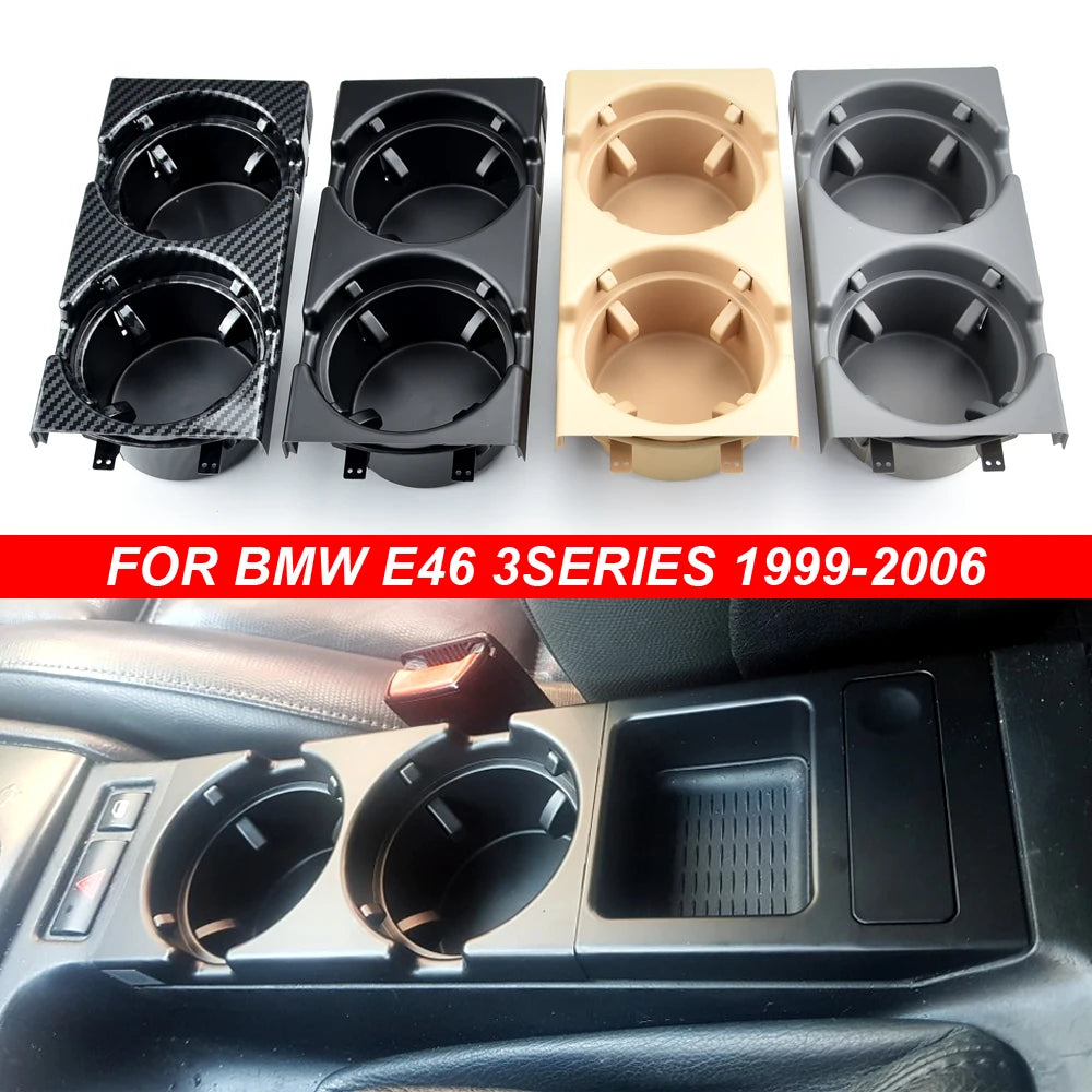 Front Center Console Storage Box Cup Coin Holder for BMW 3 Series E46 1998-2006