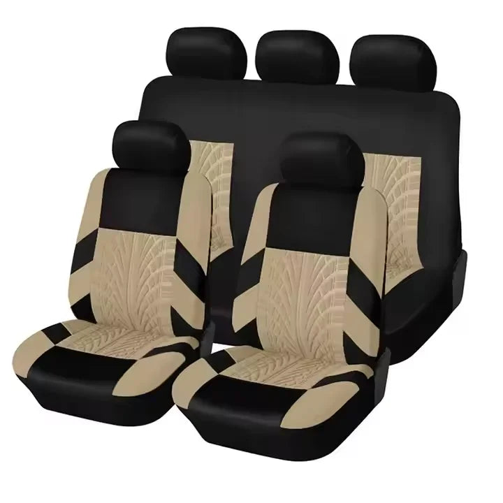 Universal Car Seat Cover Set Breathable Full Surround Seat Cushion Covers for 5-Seat