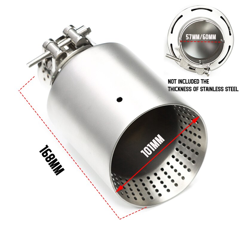 Matte Stainless Steel Exhaust Tip (Universal)