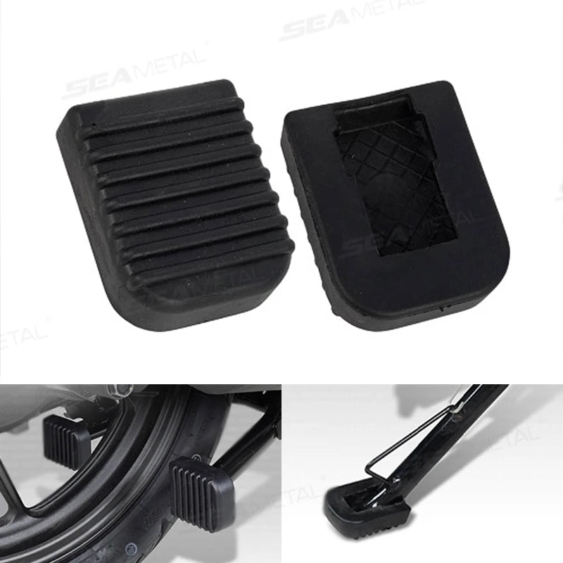 Motorcycle Kickstand Pad Rubber Side Stand Support Plate Parking Base