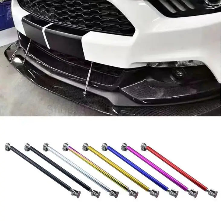 Universal Adjustable Bumper Lip Splitter Support Rods 100 150 200mm Car Kit