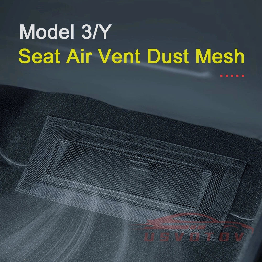 Rear Seat Air Vent Cover Mesh Protector for Tesla Model 3 2019-2025