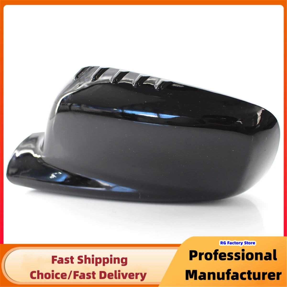 Gloss Black Side Mirror Cover Caps for BMW 7 Series E65 E66 E67 & E46 1999–2008