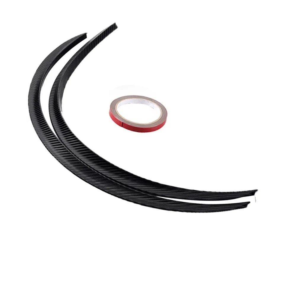 Universal Carbon Fiber Pattern Wheel Arch Fender Flare Protector 73cm