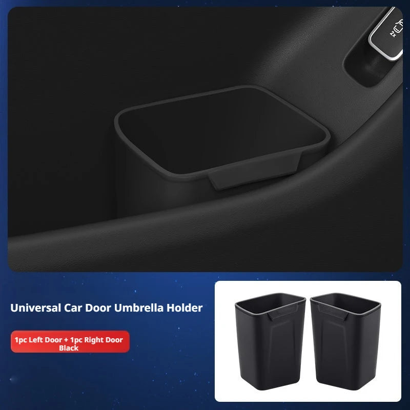Silicone Car Door Storage Box Trash Can Umbrella Organizer Auto Accessories