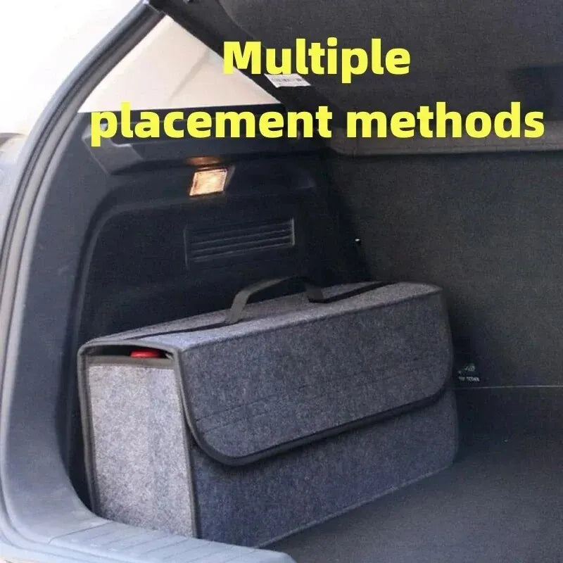Large Anti-Slip Felt Car Trunk Storage Organizer Bag Tool Box 50 x 15 x 24cm