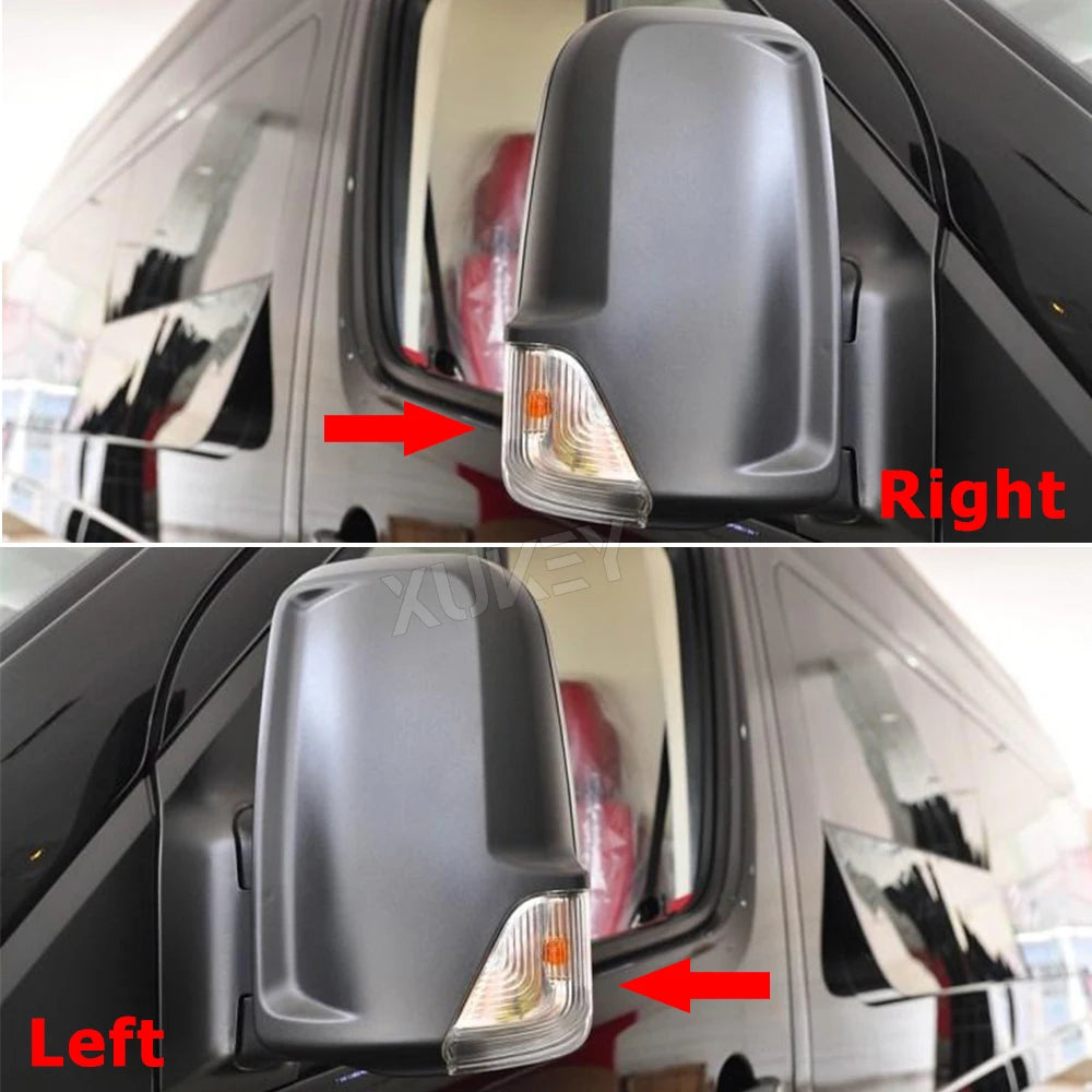 Pair Door Mirror Turn Signal Indicator Lens Covers for Mercedes Sprinter 2006–2017