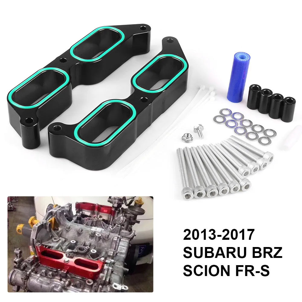Red Aluminum Intake Manifold Power Block Spacers for 2013-2017 Subaru BRZ FR-S