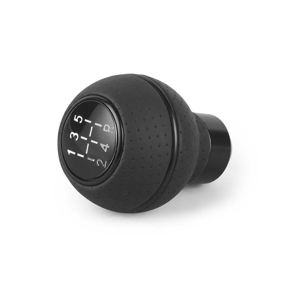 Universal 5-Speed Leather Shift Knob Gear Manual Shifter Car Lever Stick