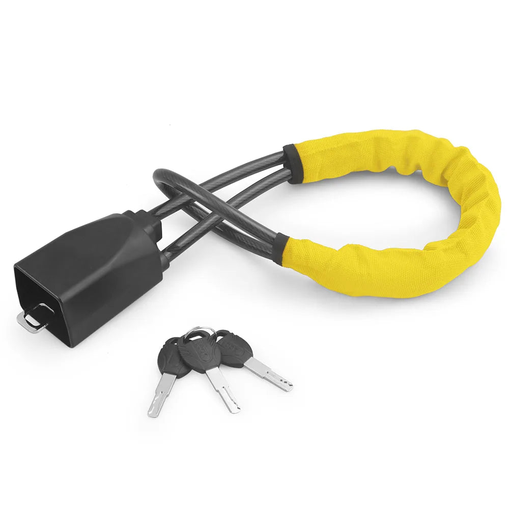 Universal Steering Wheel Lock Anti-Theft Device Steel Cable for Car SUV Truck RV