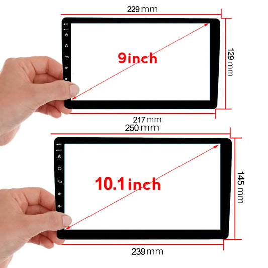 9" Tempered Glass Screen Protector 229x129x217 for TEYES CC2 CC3 Car Radio