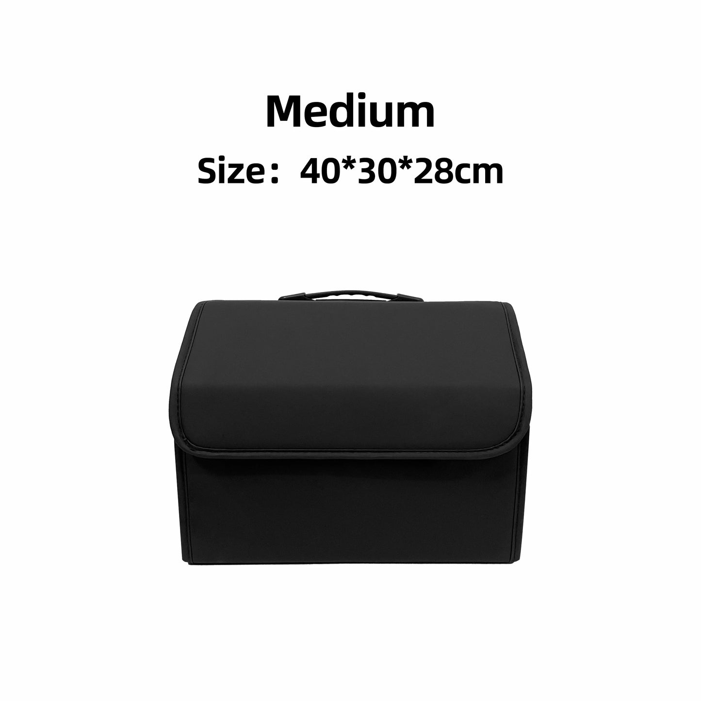 PU Leather Collapsible Car Trunk Storage Organizer Box Multipurpose Holder