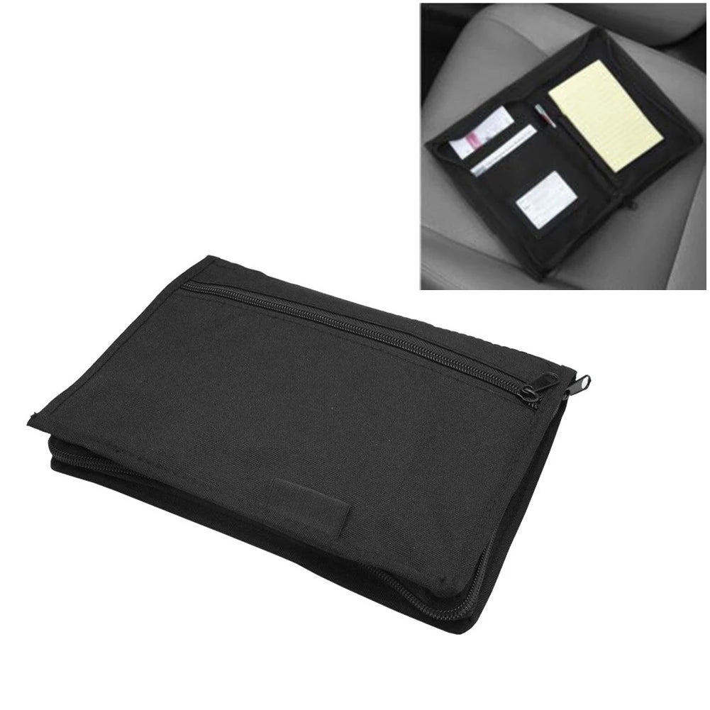 Car Glove Box Organizer Oxford Cloth Multi Pocket Document Storage Bag