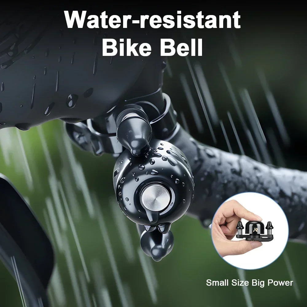 Mini Bike Bell Copper Alloy 100dB Road Bicycle Handlebar Dual Hammer Bell