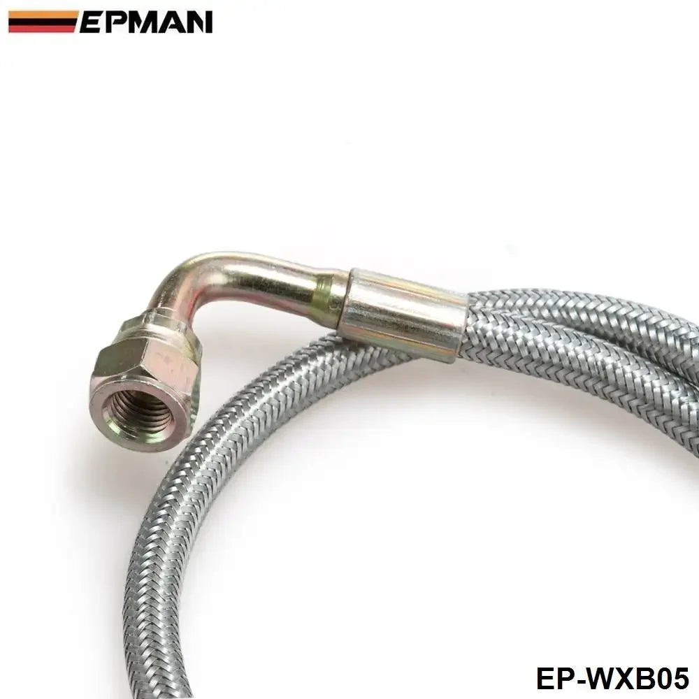 EPMAN 24" Turbo Oil Feed Return Drain Line Kit T3 T4 90 Degree EP-WXB05