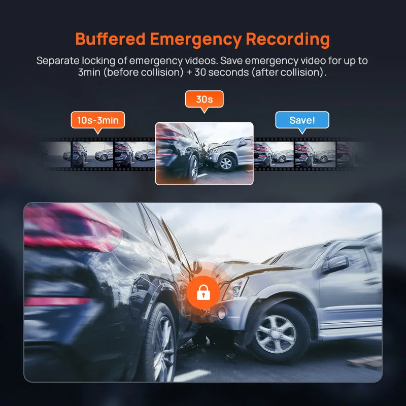 70mai A800SE 4K UHD Dash Cam Wi-Fi 6 Car DVR with GPS ADAS Voice Control