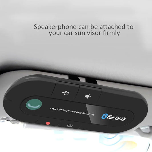 Bluetooth Car Kit Speakerphone Sun Visor Handsfree Wireless Audio Receiver