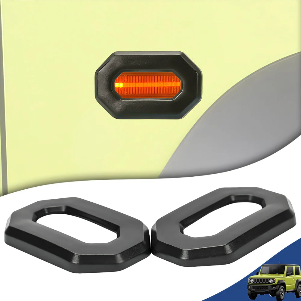 4PCS Door Keyhole & Side Fender Turn Signal Trim Covers for Suzuki Jimny 2019+