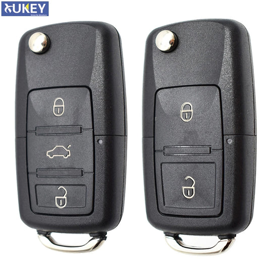 2/3-Button Flip Remote Key Fob Shell Case for VW Golf Mk6 Polo Bora Passat Tiguan