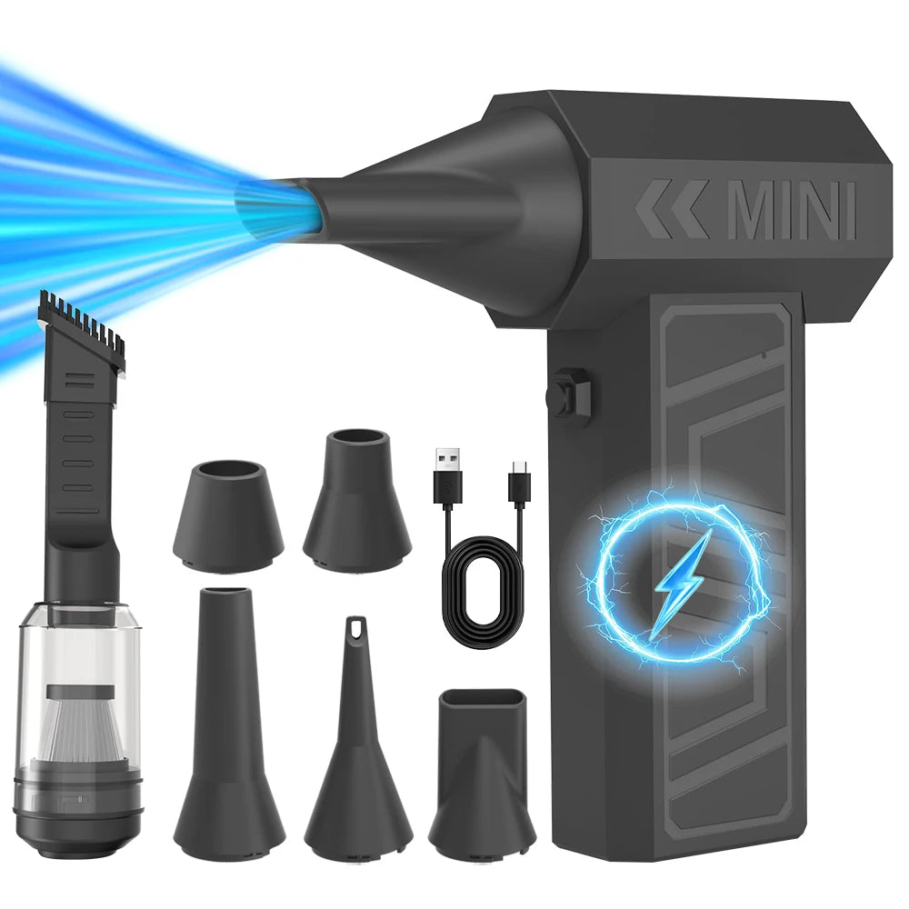 130000RPM Turbo Jet Blower 52m/s Brushless Air Duster Type-C Rechargeable