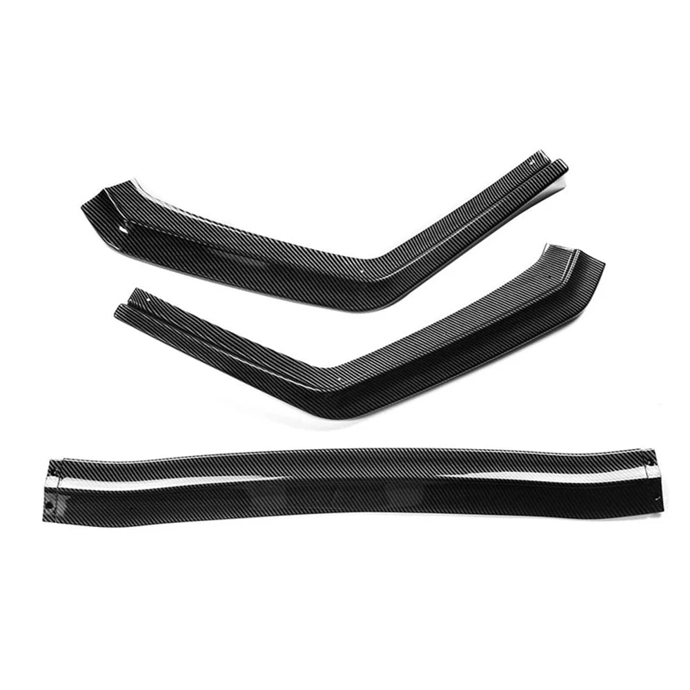 3PCS Front Bumper Spoiler Lip Splitter Diffuser Body Kit for Subaru WRX 2015–2019