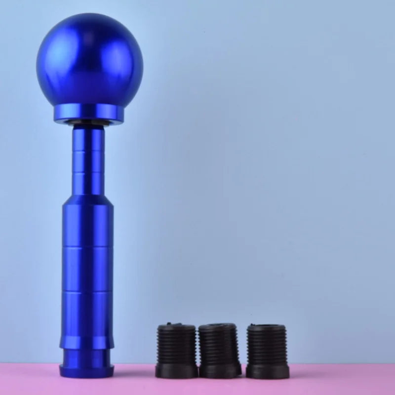 Blue Titanium Style Aluminum Gear Shift Knob and Rod Universal Manual Shifter