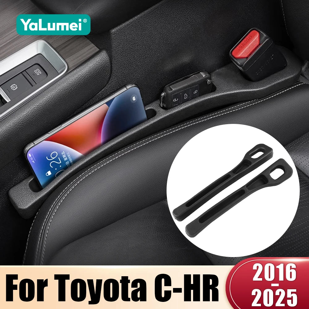 2PCS Car Seat Gap Filler Leak Proof Strips for Toyota C-HR CHR 2016–2025